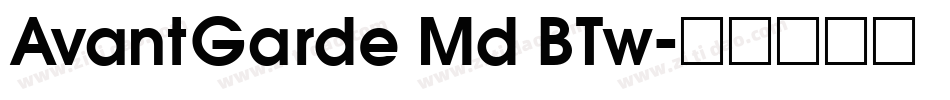 AvantGarde Md BTw字体转换